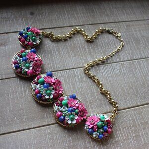 Talbots Pastel Statement Necklace – Bold & Beautiful Colors